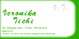 veronika tichi business card